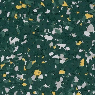 Green and Gold (FB-982) flake blend sample