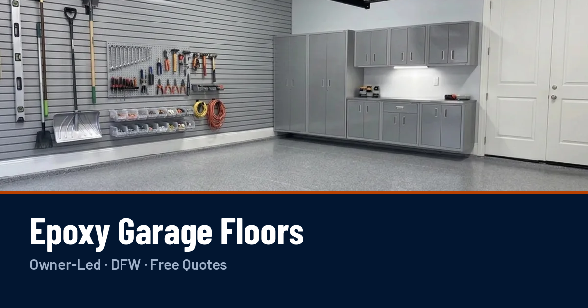 Ace Garage Pros epoxy garage floor project preview